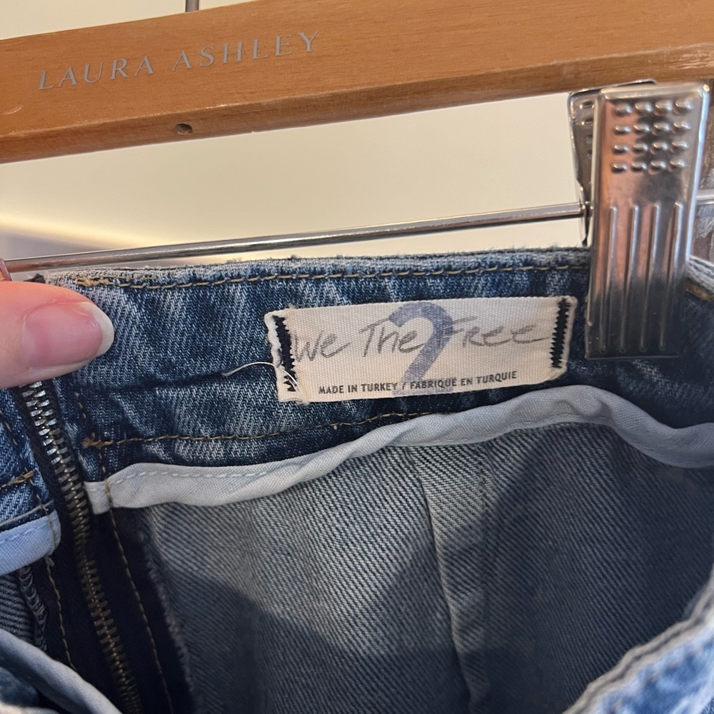 Jean skirt.